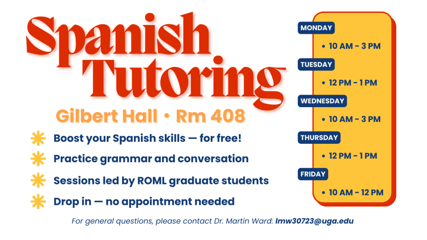 Spanish tutoring schedule
