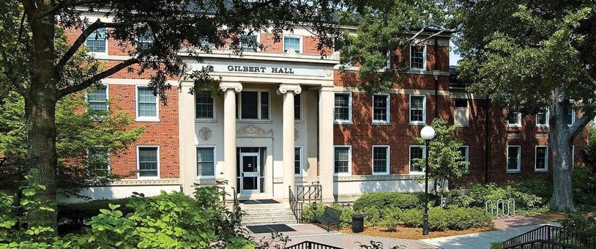 The Department of Romance Languages is located in Gilbert Hall